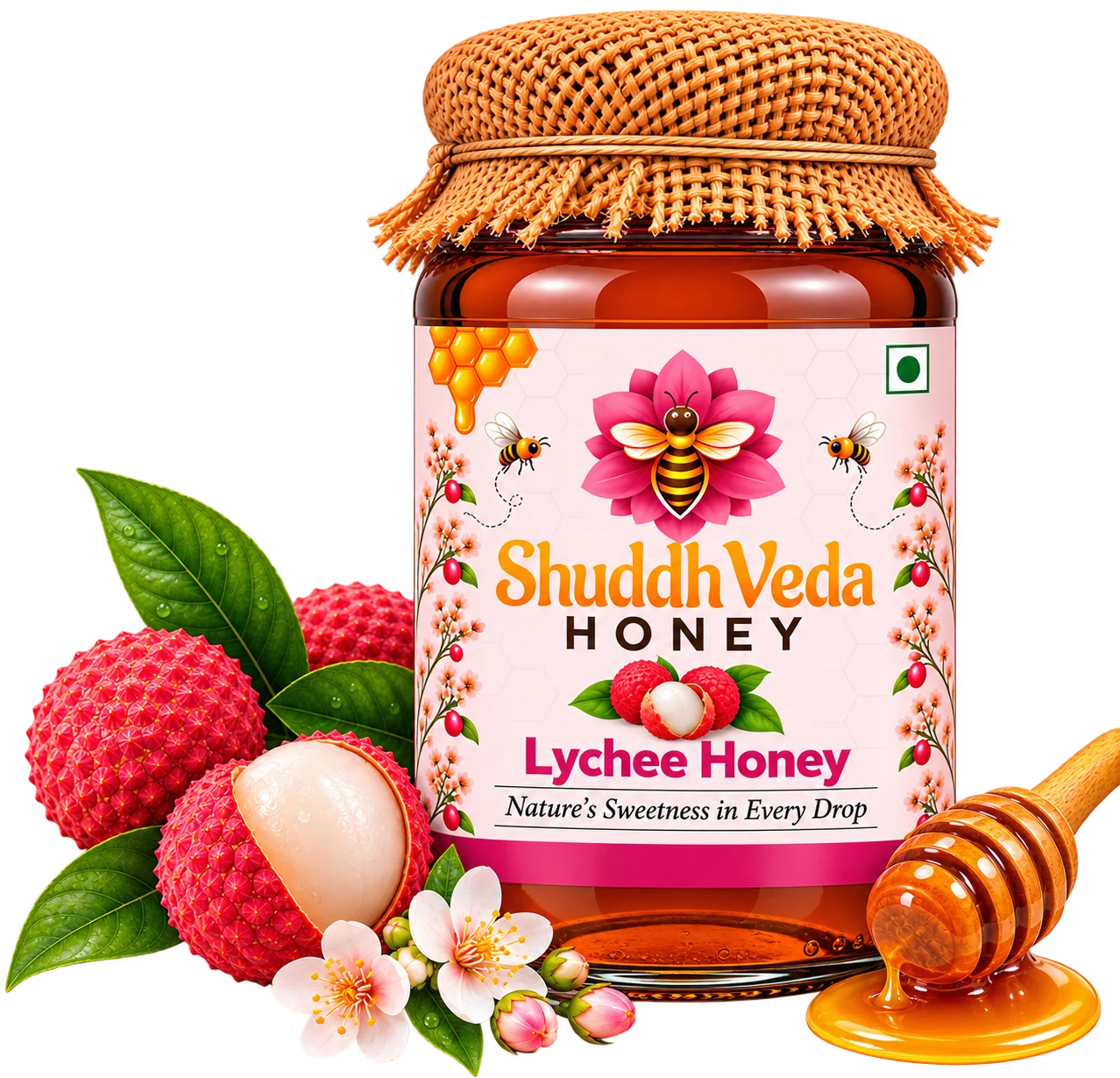 Lychee Honey Jar