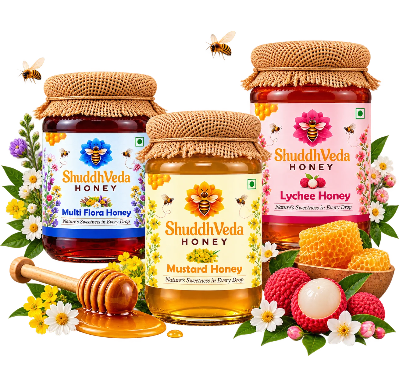Shuddhveda Honey Subscription Jars