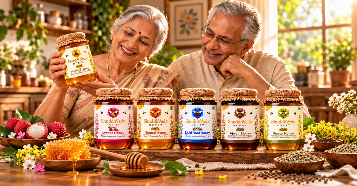 Family celebrating with gift box